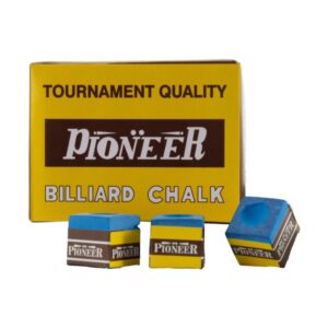 Billard-Kreide, Pioneer, blau, 12er Pack