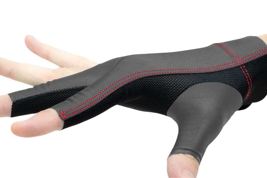 Handschuh, Cuetec Axis, 3-Finger, speed gray, für rechte Hand, M – Bild 2