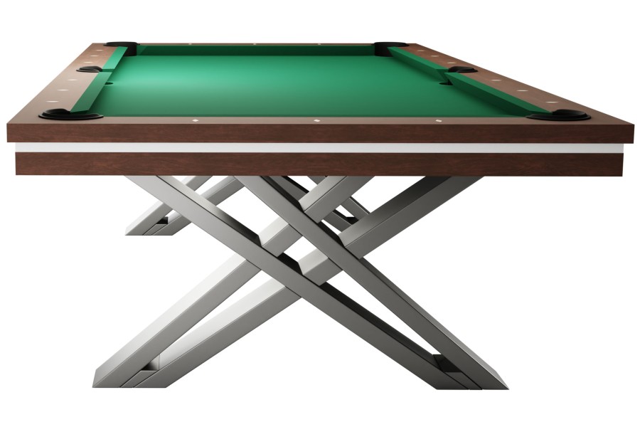 Billardtisch, Pool, Rasson Pierce, 8 ft. (Fuß), walnuss, Simonis 860 burgund – Bild 2