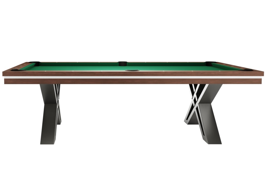 Billardtisch, Pool, Rasson Pierce, 8 ft. (Fuß), walnuss, Simonis 860 burgund – Bild 3