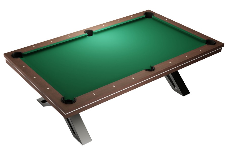 Billardtisch, Pool, Rasson Pierce, 8 ft. (Fuß), walnuss, Simonis 860 burgund – Bild 5