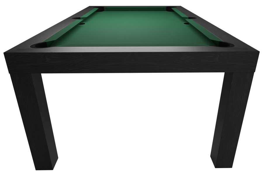 Billardtisch / Esstisch, Pool, Diner, 7 ft. (Fuß), matt-schwarz, Clubtuch grau – Bild 5