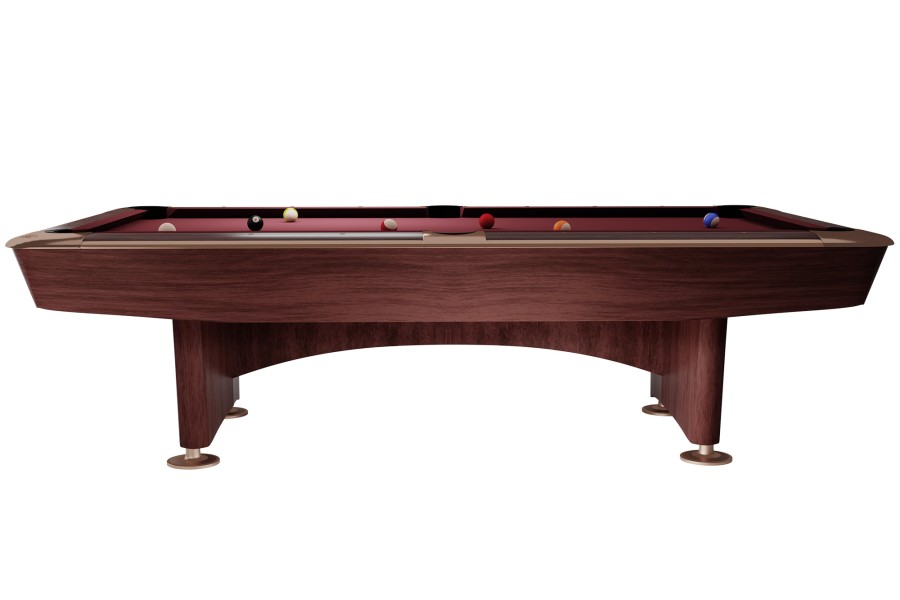 Billardtisch, Pool, Dynamic II, 9 ft. (Fuß), braun, Simonis 860 turnierblau – Bild 5