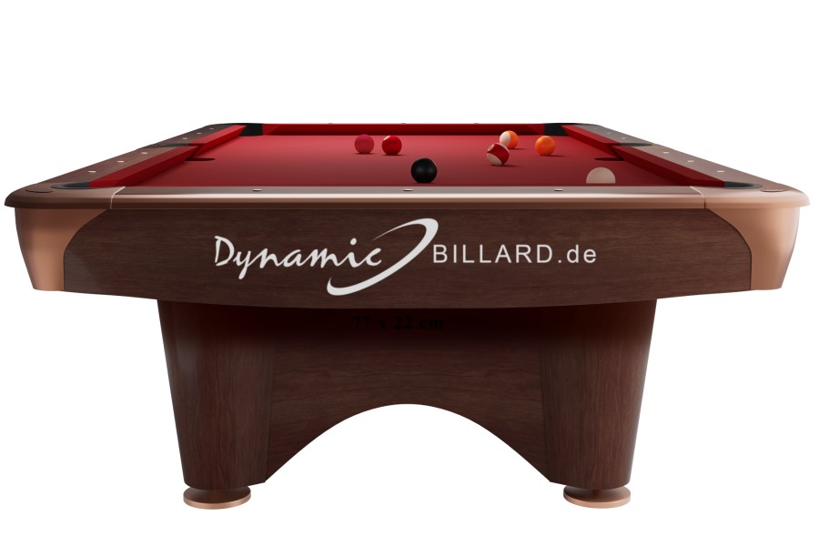 Billardtisch "Dynamic III", 9', braun, Pool, gebraucht, Simonis 760 blaugrün – Bild 3