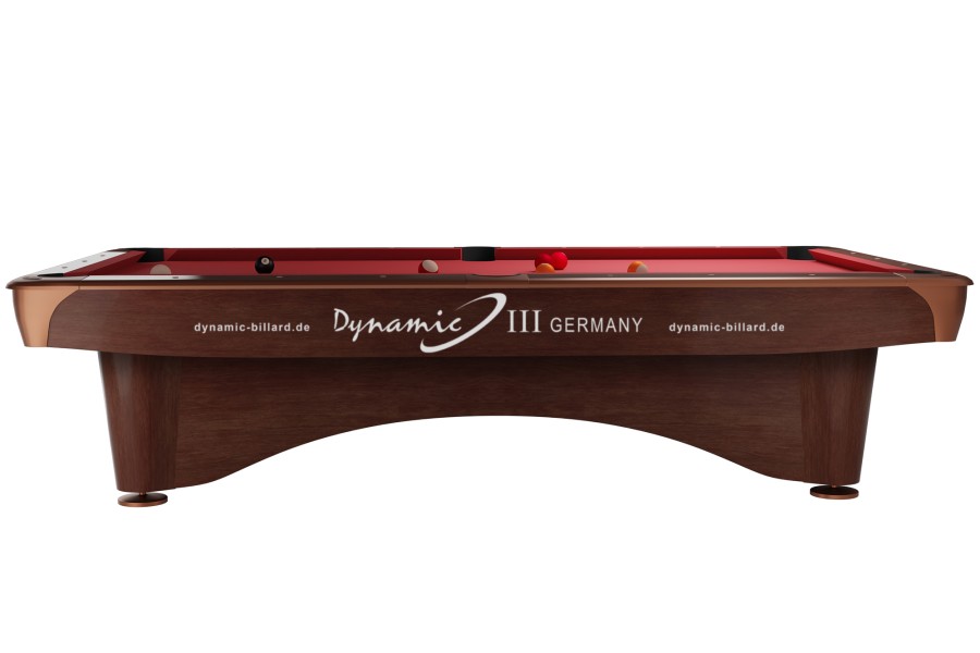 Billardtisch "Dynamic III", 9', braun, Pool, gebraucht, Simonis 760 blaugrün – Bild 5