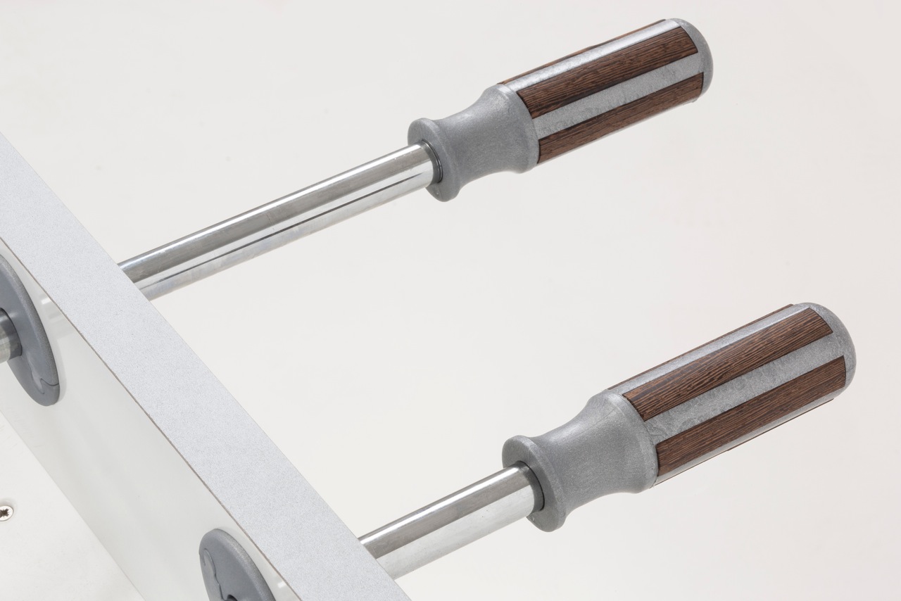 Garlando - Kickergriff Exklusiv silber/ birne für 16mm Stangen – Bild 3