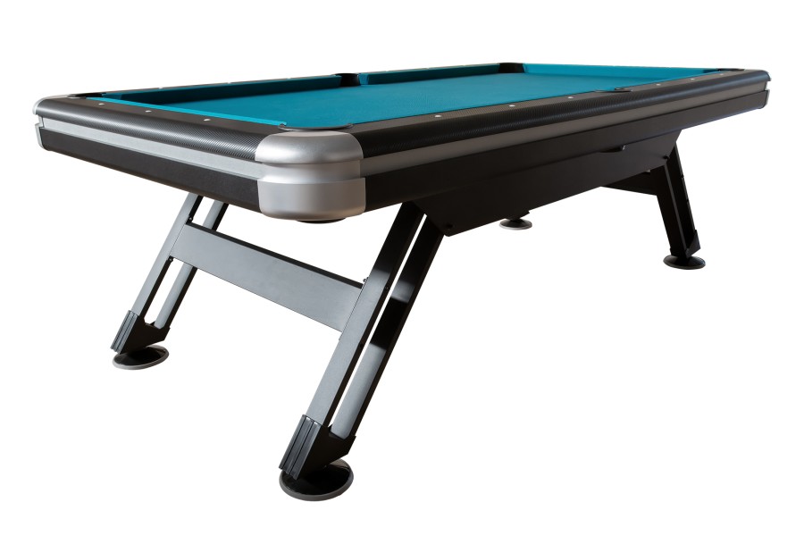 Billardtisch, Pool, Sydney II, 7 ft. (Fuß), schwarz-silber