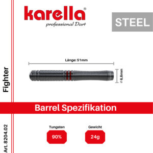 Karella - Steeldart Fighter 90% Tungsten 24 gr.
