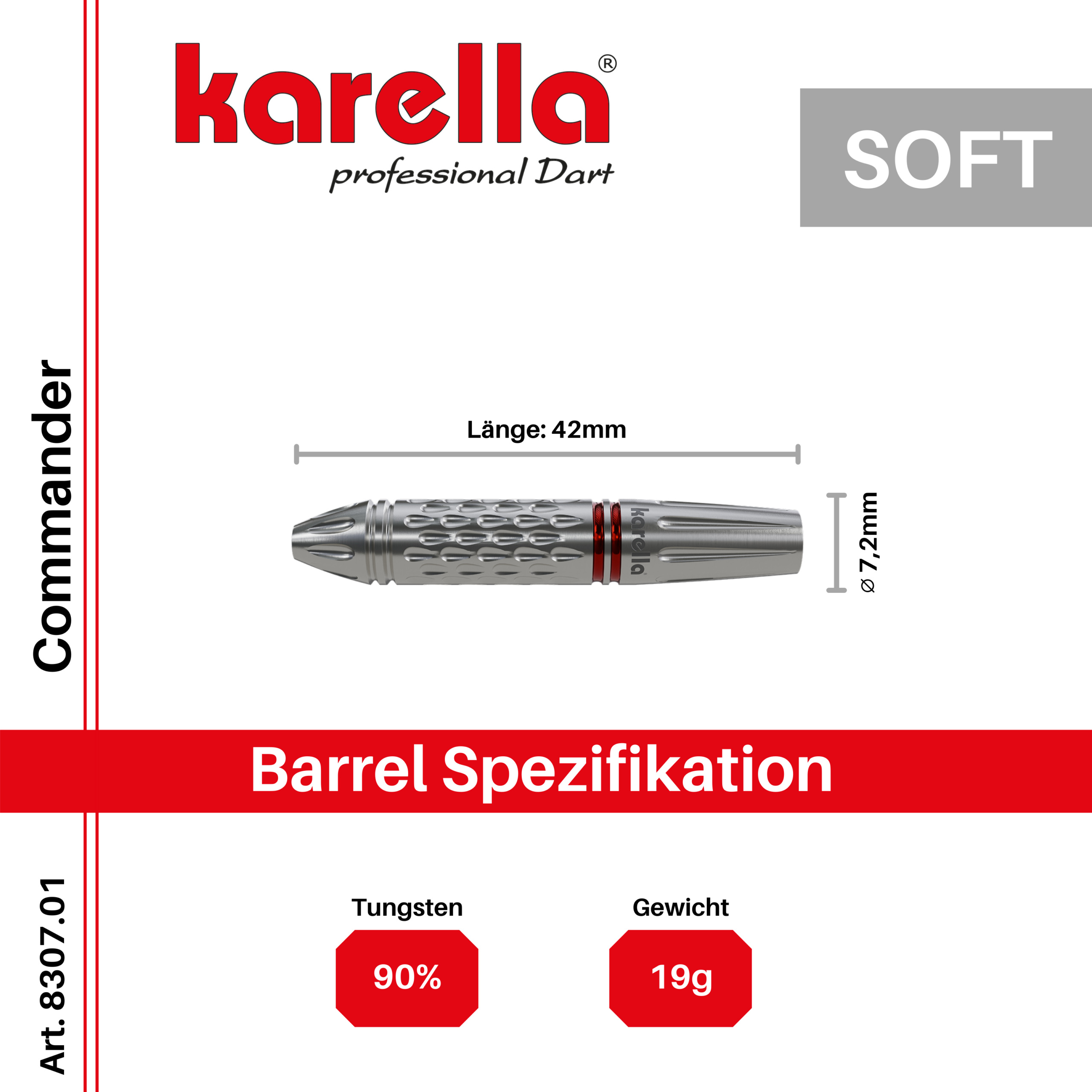 Karella - Softdart Commander 90% Tungsten 19 gr. – Bild 8