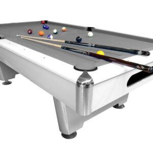 Billardtisch, Pool, Triumph, 7 ft. (Fuß), matt-weiß, 7 ft., Clubtuch grau