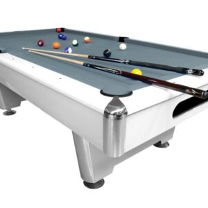 Billardtisch, Pool, Triumph, 7 ft. (Fuß), matt-weiß, 8 ft., Simonis 760 puderblau
