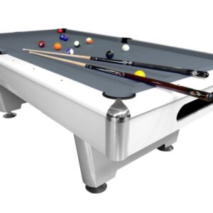 Billardtisch, Pool, Triumph, 7 ft. (Fuß), matt-weiß, 8 ft., Simonis 860 shark grey