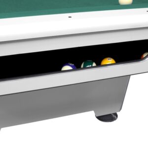 Billardtisch, Pool, Triumph, 7 ft. (Fuß), matt-weiß, 7 ft., Simonis 860 puderblau