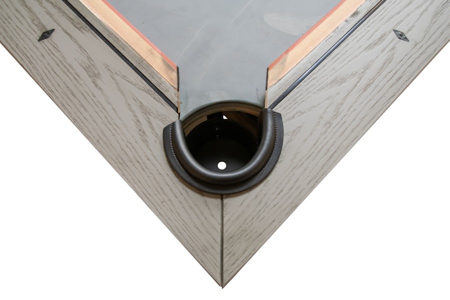 Billardtisch, Pool, X-Con, 8 ft. (Fuß), graue Eiche, Clubtuch grau – Bild 5