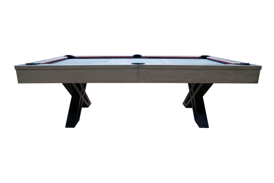 Billardtisch, Pool, X-Con, 8 ft. (Fuß), graue Eiche, Clubtuch grau – Bild 3