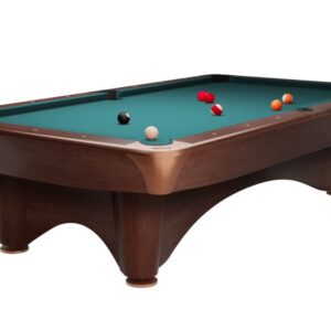 Billardtisch, Pool, Dynamic III, braun, 8 ft., Simonis 860 blaugrün
