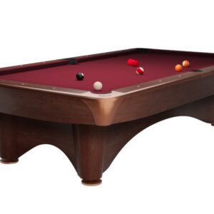 Billardtisch, Pool, Dynamic III, braun, 9 ft., Simonis 760 burgund