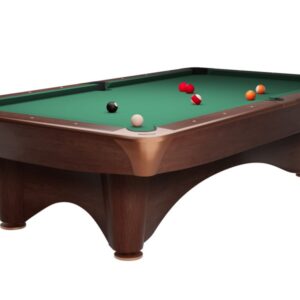 Billardtisch, Pool, Dynamic III, braun, 9 ft., Simonis 860 gelbgrün