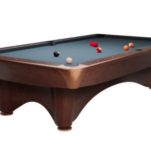 Billardtisch, Pool, Dynamic III, braun, 9 ft., Simonis 760 puderblau