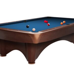 Billardtisch, Pool, Dynamic III, braun, 9 ft., Simonis 860 royalblau