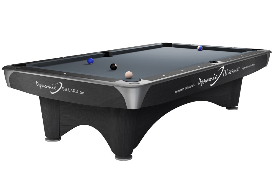 Billardtisch, Pool, Dynamic III, 9 ft. (Fuß), grau, gebraucht, Simonis 860 shark grey