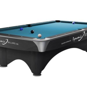 Billardtisch, Pool, Dynamic III, 9 ft. (Fuß), grau, gebraucht, Simonis 860 turnierblau