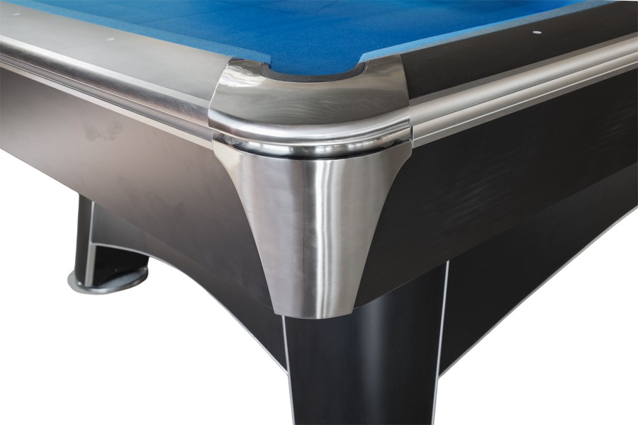 Billardtisch, Pool, Hurricane, 9 ft. (Fuß), matt-schwarz, Ausstellungsstück, Clubtuch royalblau – Bild 2