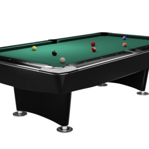 Billardtisch, Pool, Dynamic II, 9 ft. (Fuß), schwarz glänzend, Simonis 860 gelbgrün