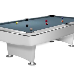 Billardtisch, Pool, Dynamic II, 7 ft. (Fuß), glänzend-weiß, Simonis 760 puderblau