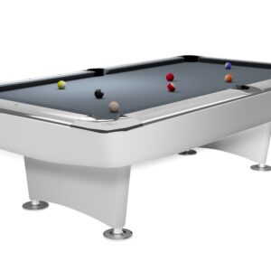 Billardtisch, Pool, Dynamic II, 7 ft. (Fuß), glänzend-weiß, Simonis 860 shark grey
