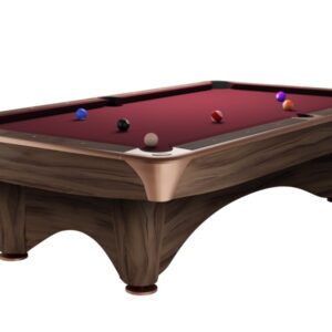 Billardtisch, Pool, Dynamic III, 8 ft. (Fuß), modern-braun, Simonis 860 burgund