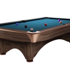 Billardtisch, Pool, Dynamic III, 8 ft. (Fuß), modern-braun, Simonis 860 elektrikblau