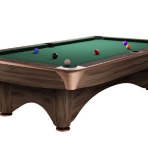 Billardtisch, Pool, Dynamic III, 8 ft. (Fuß), modern-braun, Simonis 760 gelbgrün