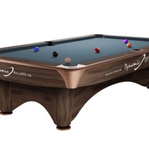 Billardtisch, Pool, Dynamic III, 9 ft. (Fuß), modern-braun, gebraucht, Simonis 860 puderblau