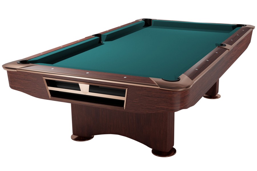 Billardtisch, Pool, Competition II, 9 ft. (Fuß), mahagoni, Simonis 860 blaugrün