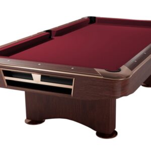 Billardtisch, Pool, Competition II, 9 ft. (Fuß), mahagoni, Clubtuch burgund