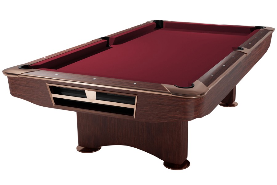 Billardtisch, Pool, Competition II, 9 ft. (Fuß), mahagoni, Clubtuch burgund