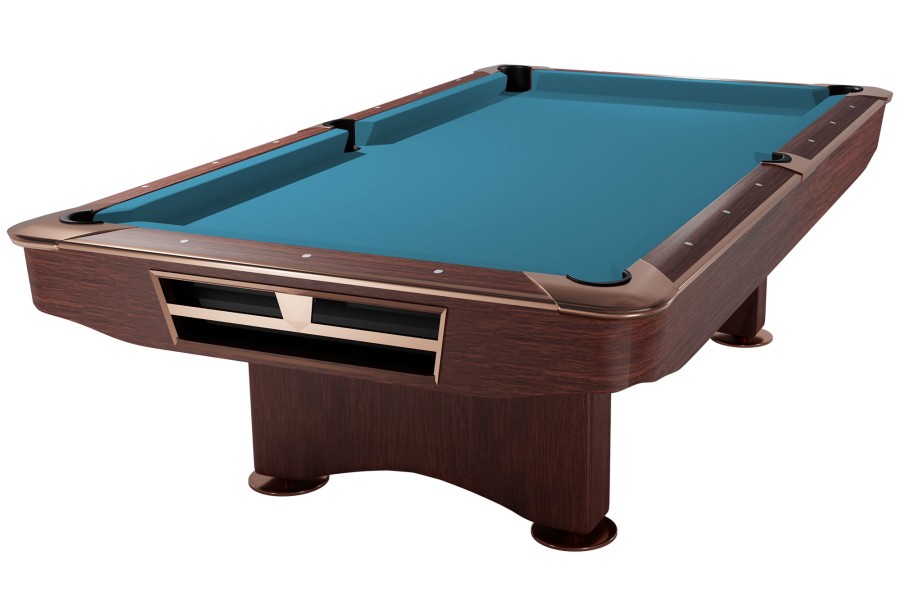 Billardtisch, Pool, Competition II, 9 ft. (Fuß), mahagoni, Clubtuch elektrikblau