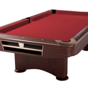 Billardtisch, Pool, Competition II, 9 ft. (Fuß), mahagoni, Simonis 860 rot