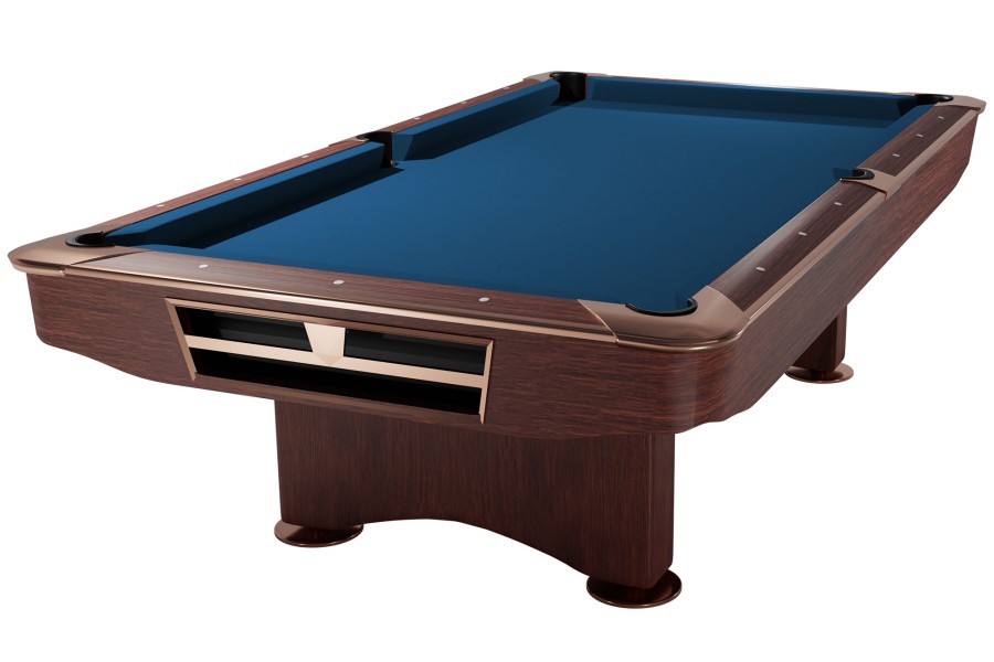 Billardtisch, Pool, Competition II, 9 ft. (Fuß), mahagoni, Simonis 860 royalblau