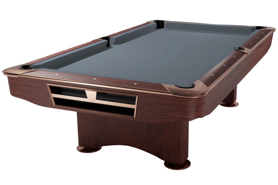 Billardtisch, Pool, Competition II, 9 ft. (Fuß), mahagoni, Simonis 860 shark grey
