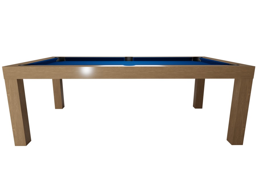 Billardtisch / Esstisch, Pool, Mozart, 7 ft. (Fuß), eiche, Clubtuch gelbgrün – Bild 5