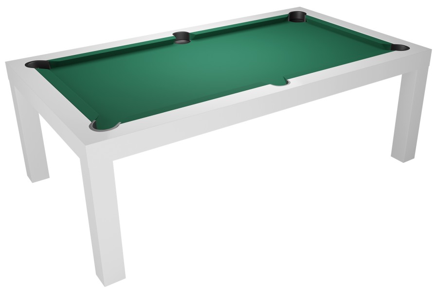 Billardtisch / Esstisch, Pool, Mozart, 7 ft. (Fuß), matt-weiß – Bild 2
