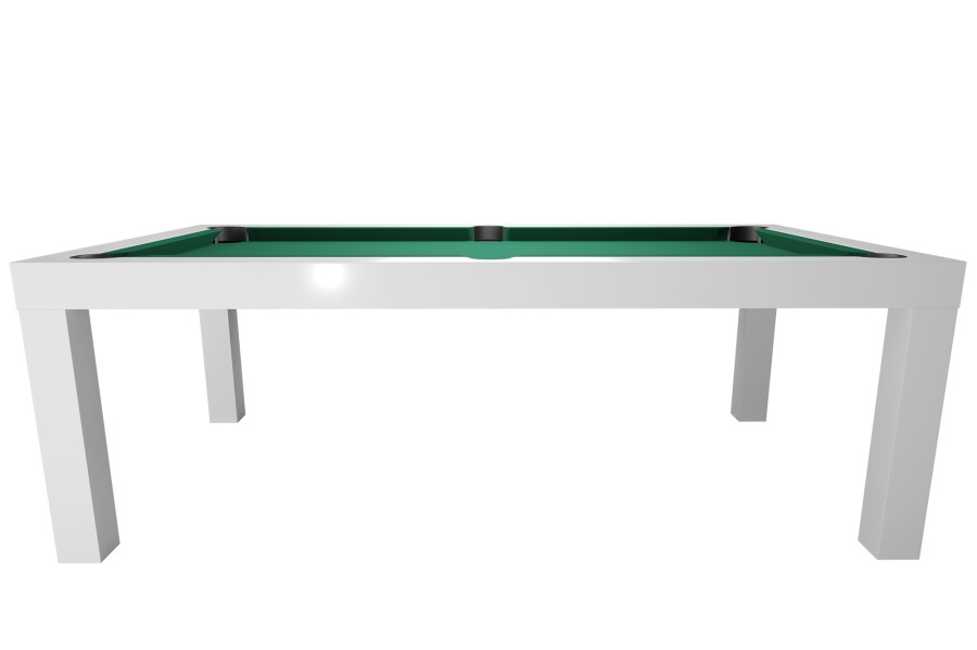 Billardtisch / Esstisch, Pool, Mozart, 7 ft. (Fuß), matt-weiß – Bild 5