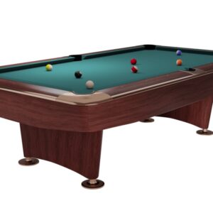 Billardtisch, Pool, Dynamic II, 9 ft. (Fuß), braun, Simonis 860 blaugrün