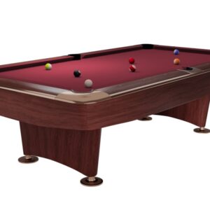 Billardtisch, Pool, Dynamic II, 9 ft. (Fuß), braun, Simonis 760 burgund