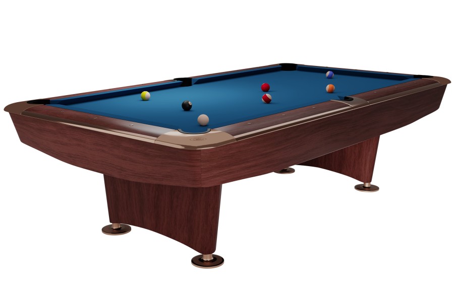 Billardtisch, Pool, Dynamic II, 9 ft. (Fuß), braun, Simonis 760 royalblau