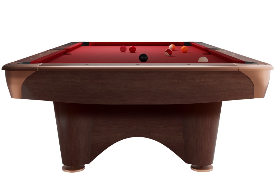 Billardtisch, Pool, Dynamic III, braun, 8 ft., Simonis 860 blaugrün – Bild 4