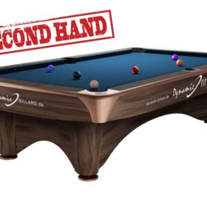 Billardtisch, Pool, Dynamic III, 9 ft. (Fuß), modern-braun, gebraucht, Simonis 860 royalblau