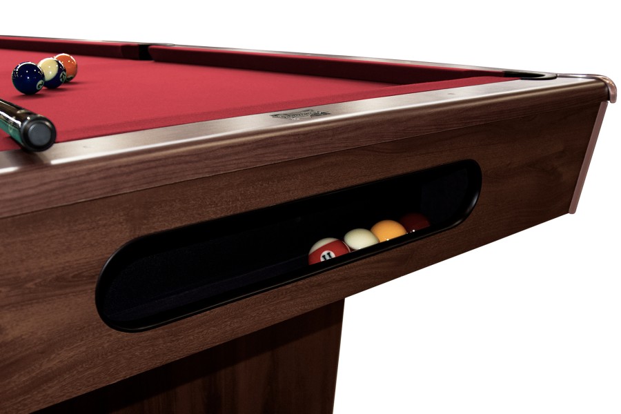 Billardtisch, Pool, Triumph Plus, braun, 8 ft., Simonis 760 rot – Bild 2